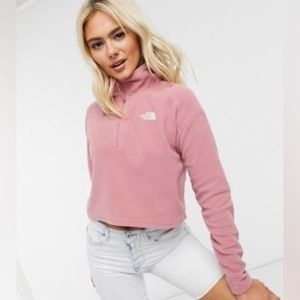 The North Face 100 Glacier 1/4 zip Cropped Fleece